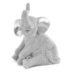 Figurka Dekoracyjna Eldo 14 x 12 x 18 cm Srebrna