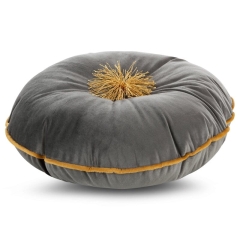 Poszewka Velvet 40 cm Stalowa