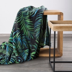 Koc Palms 150 x 200 cm Czarny