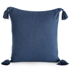 Poszewka Poly 45 x 45 cm Granatowa