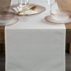 Obrus Alisa 140 x 40 cm Biały