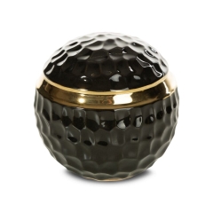 Kula Dekoracyjna Etna 10 x 10 cm Czarna 2 szt.