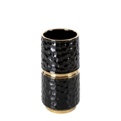 Wazon Dekoracyjny Etna 12 x 25 cm Czarny