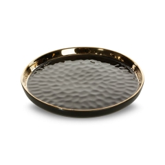 Patera Dekoracyjna Etna 20 x 3 cm Czarna