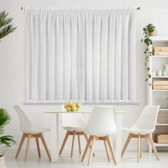 Firana Gotowa Kleo na Taśmie 350 x 145 cm Biała