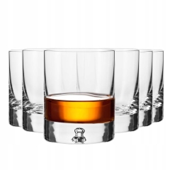 Szklanka do whisky LAGRIMA KROSNO 1szt 250ml z grubym dnem z kroplą