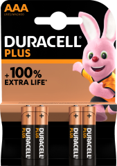 Baterie AAA Plus 4 szt., Duracell