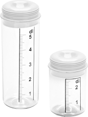 Miarka-koktajlówka 2w1 z plastiku - 0,5 l