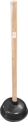 Przepychacz Gumowy z Drewnianym Trzonkiem