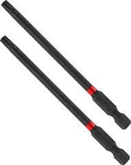 Długie Końcówki ze Stali S2, 100 mm, Typ T25, 2 szt