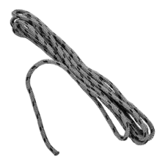 Wytrzymała linka - Poliester, 30 m x Ø4 mm, 0,33 kg, Szare/Czarne