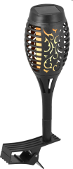 Lampa Solarna z Grotem i Zaciskiem do Poręczy, Wys. 21 cm, Ø7,5 cm