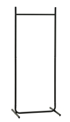 Stojak na ubrania wieszak metalowy czarny prosty elegancki 155 cm do pokoju