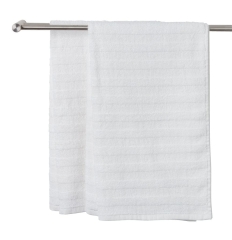 Miękki gruby chłonny bawełniany ręcznik 50 x 90 cm kąpielowy hotelowy biały
