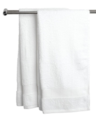 Klasyczny biały ręcznik hotelowy bawełna 100% miękki chłonny 70 x 140 cm