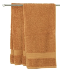 Ręcznik kąpielowy żółty 70 x 140 cm bawełniany 100% na plażę basen spa