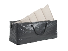 Torba pokrowiec na poduszki na zamek szara z uchwytami 45x125cm wodoodporna