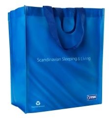 Torba na zakupy MY BLUE BAG S18xD36xW30 materiałowa z recyklingu eko