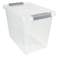 Przezroczysty Transparentny Pojemnik Pudełko Organizer Plastikowy 65l Duży