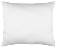 Biała Poduszka z Wsadem Włóknem Syntetycznym Lamówka Poszycie z Wiskozy