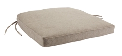 Poduszka na Krzesło Siedzisko Mata Nakładka Wiązana Troczki Piaskowa 48x49