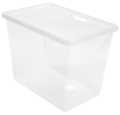 Duży Pojemnik Organizer Box  Pokrywka 80 Transparentny na Zabawki Dokumenty