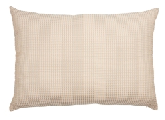 Oparcie Poduszka Zagłówek Beż 50x70cm Ozdobna z Bawełną na Łóżko Kanapę