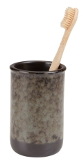 Kubek ceramiczny stojak na szczoteczkę do zębów szlifowany matowy 250 ml