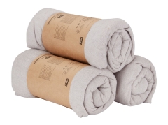 Szare prześcieradło z gumką frotte 140/150x200x30 cm dżersej  do spania