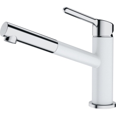 Bateria kuchenna Orbit pull-out Biały Polarny Chrom/Biały Polarny