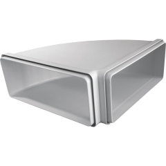 Kolanko poziome prostokątne  do okapów: FMY 839 HI, FMA 839 HI