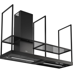 Okap wyspowy Mythos T-Shelf FMY BK MATT F180 Czarny mat