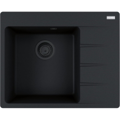 Zlewozmywak wbudowywany Fragranit + Centro CNG 611-62 TL ociekacz z prawej strony