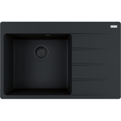 Zlewozmywak wbudowywany Fragranit + Centro CNG 611-78 TL ociekacz z prawej strony