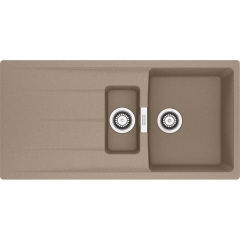 Zlewozmywak wbudowywany Fragranit + Centro CNG 651-100 Cappuccino