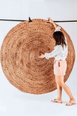 Dywan Micka z Hiacyntu Wodnego - Ręcznie Tkany, Naturalny