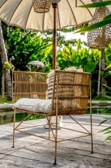 Fotel Rattanowy Fito - Naturalny, Ręcznie Pleciony, Uniwersalny