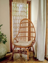 Fotel Rattanowy Milo - Elegancki i Wygodny, 100% Naturalny Rattan