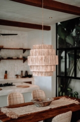 Lampa Hawai XL - Ręcznie Robiona z Trawy Morskiej, Styl Boho