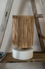 Lampa Nocna ROKI Ręcznie Pleciona z Trawy Morskiej 50cm