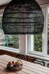 Lampa Rattanowa Cezar S Naturalna, Ręcznie Robiona, 60x55cm
