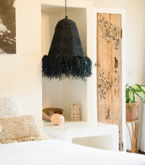Lampa Rumbai L Naturalna z Trawy Morskiej, Ręcznie Robiona