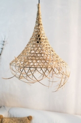 Lampa Tropi II Rattan Ręcznie Robiona, E27, 90cm - Naturalna