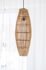 Lampa Wisząca/Stojąca Maxi Rattanowa - Ręcznie Robiona