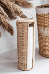 Rattanowy Pojemnik na Papier Toaletowy ORIANA, Ręcznie Robiony
