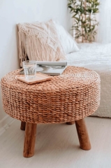 Stolik i Stołek GIGI z Hiacyntu Wodnego, Ręcznie Wykonane