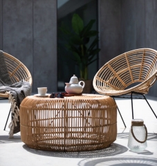Stolik Rattanowy Fito M - Ręcznie Robiony, Ekologiczny Design