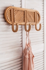 Wieszak Ścienny Rattanowy Willy 50x21 cm - Idealny do Łazienki