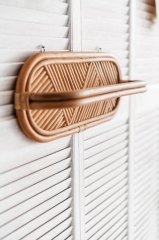 Wieszak Ścienny Wally Rattanowy 50x21 cm