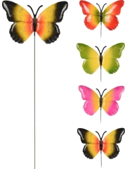 Motyl mix (dekoracja na piku) - wys. 67 cm